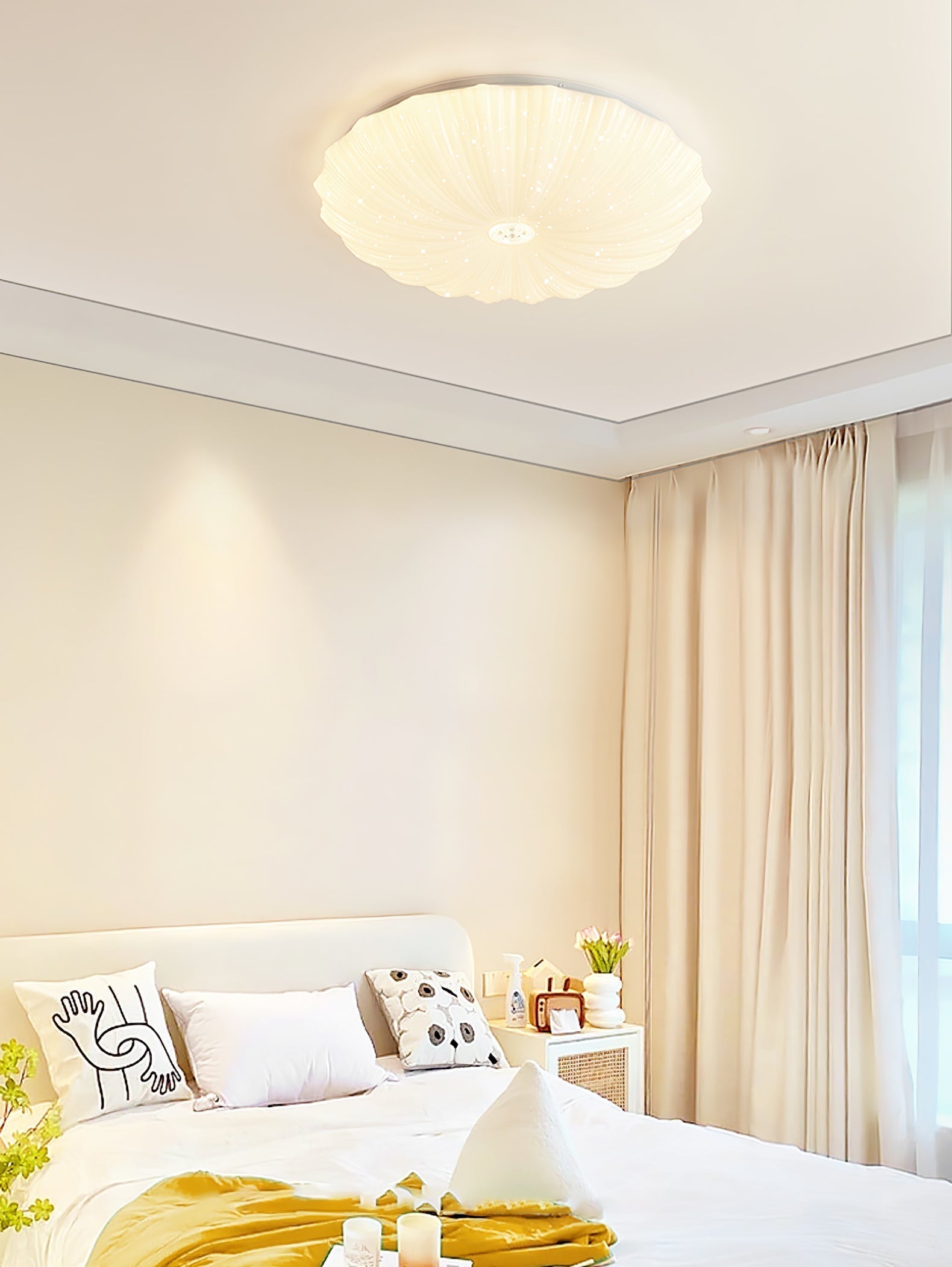 Acrylic Shell Round Ceiling Lamp by FIFTH & BEAM — product view 18