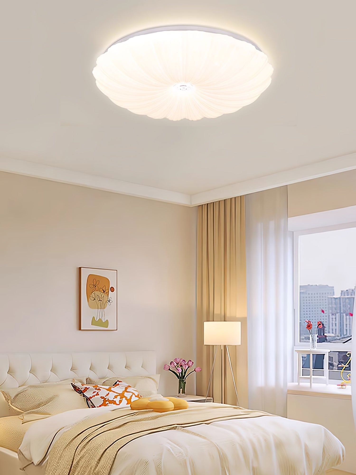 Acrylic Shell Round Ceiling Lamp by FIFTH & BEAM — product view 19