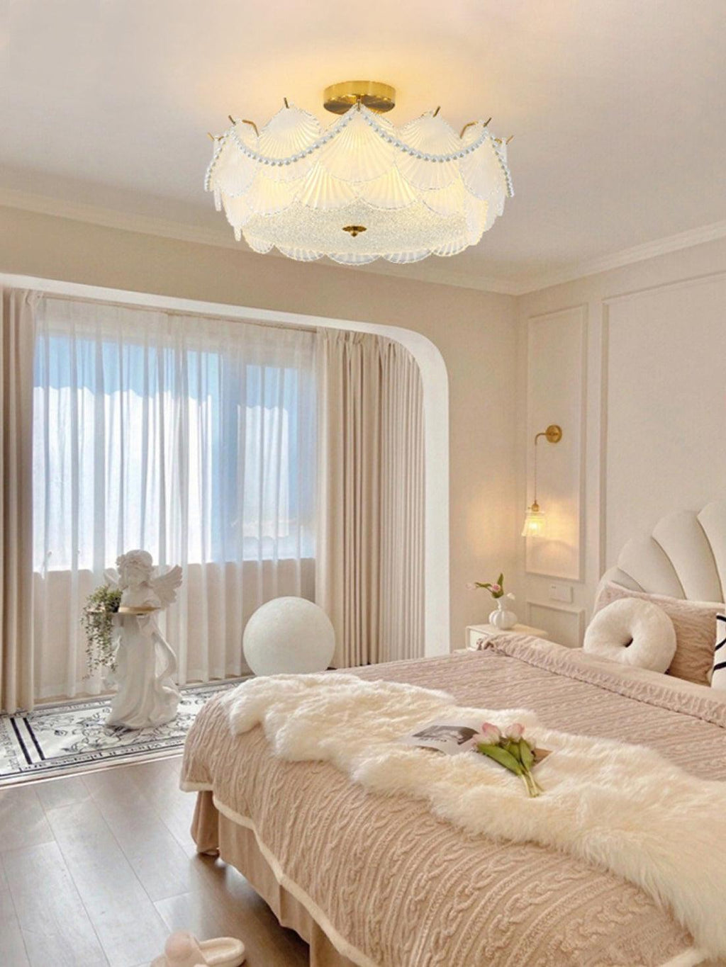 Shell Glass Ceiling Lamp by FIFTH & BEAM — product view 9