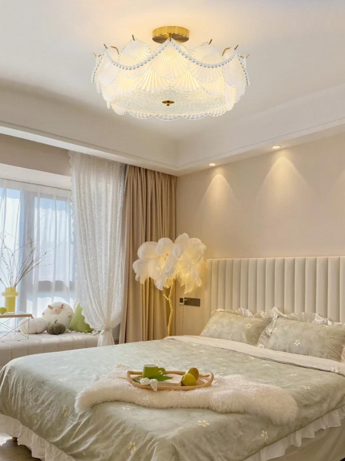 Shell Glass Ceiling Lamp by FIFTH & BEAM — product view 10
