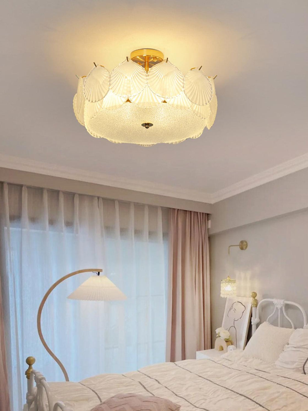 Shell Glass Ceiling Lamp by FIFTH & BEAM — product view 12