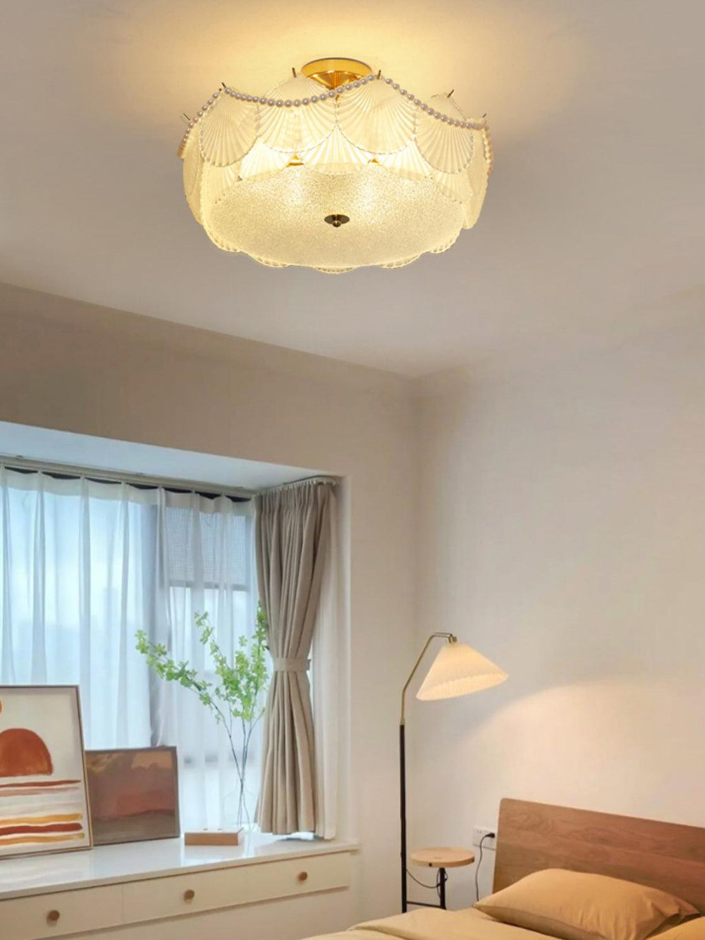 Shell Glass Ceiling Lamp by FIFTH & BEAM — product view 17