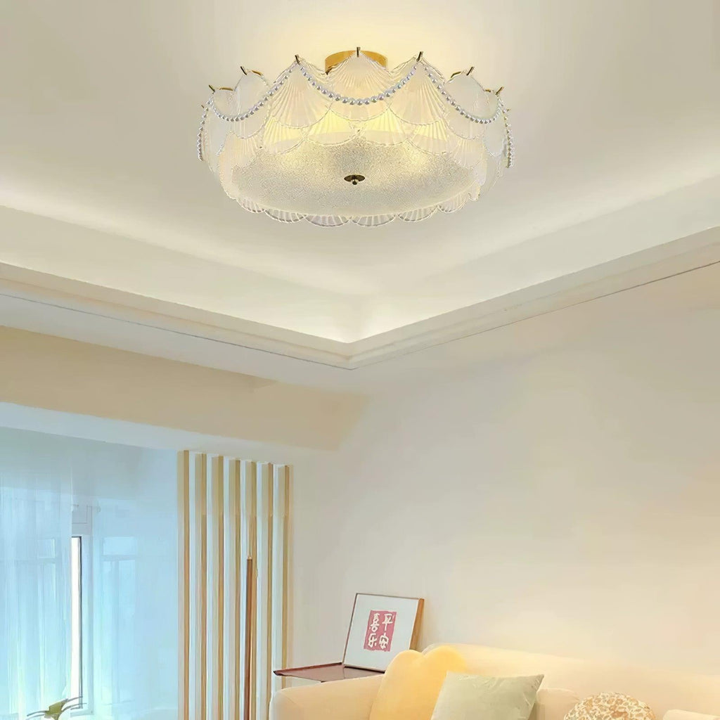 Shell Glass Ceiling Lamp by FIFTH & BEAM — product view 4