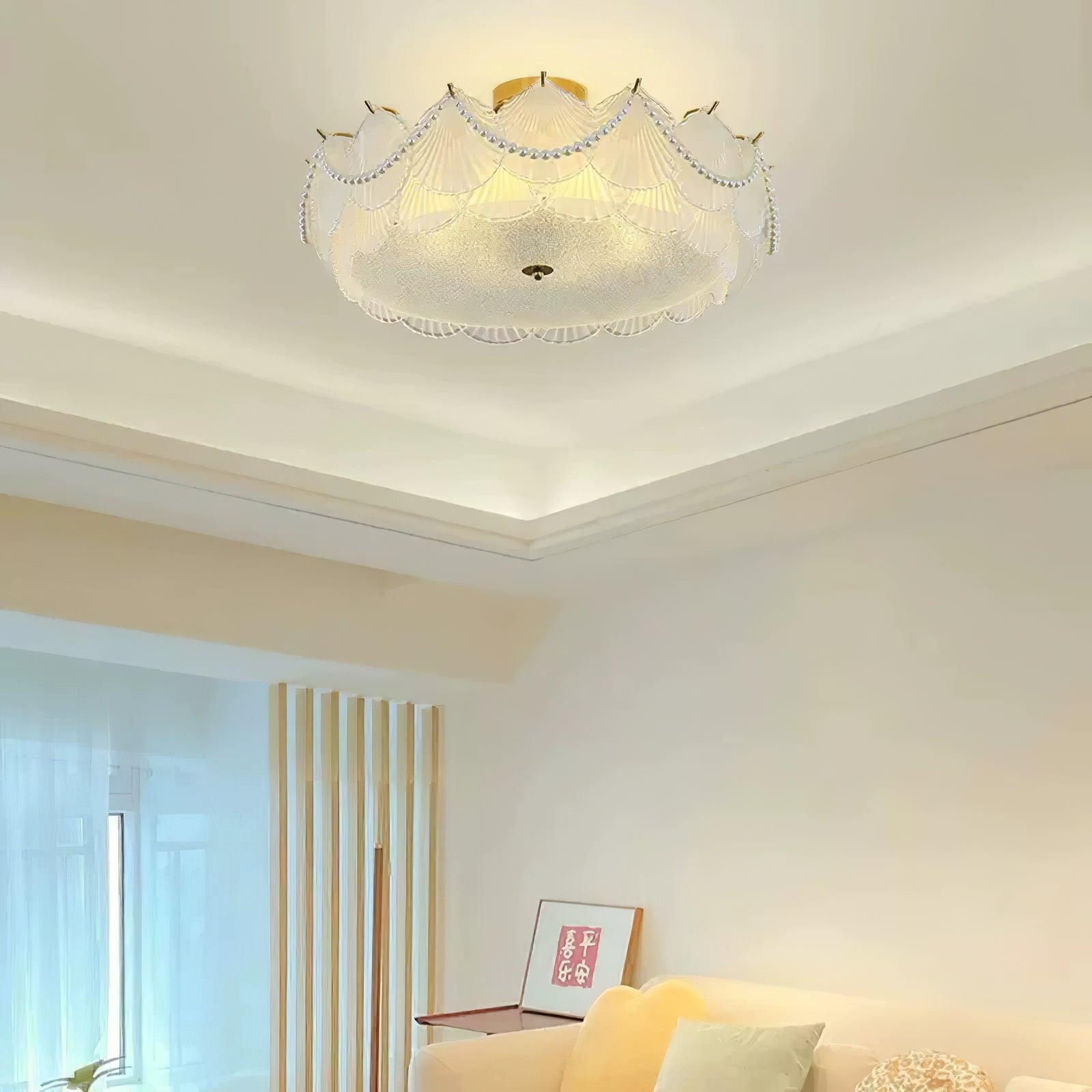 Shell Glass Ceiling Lamp by FIFTH & BEAM — product view 4