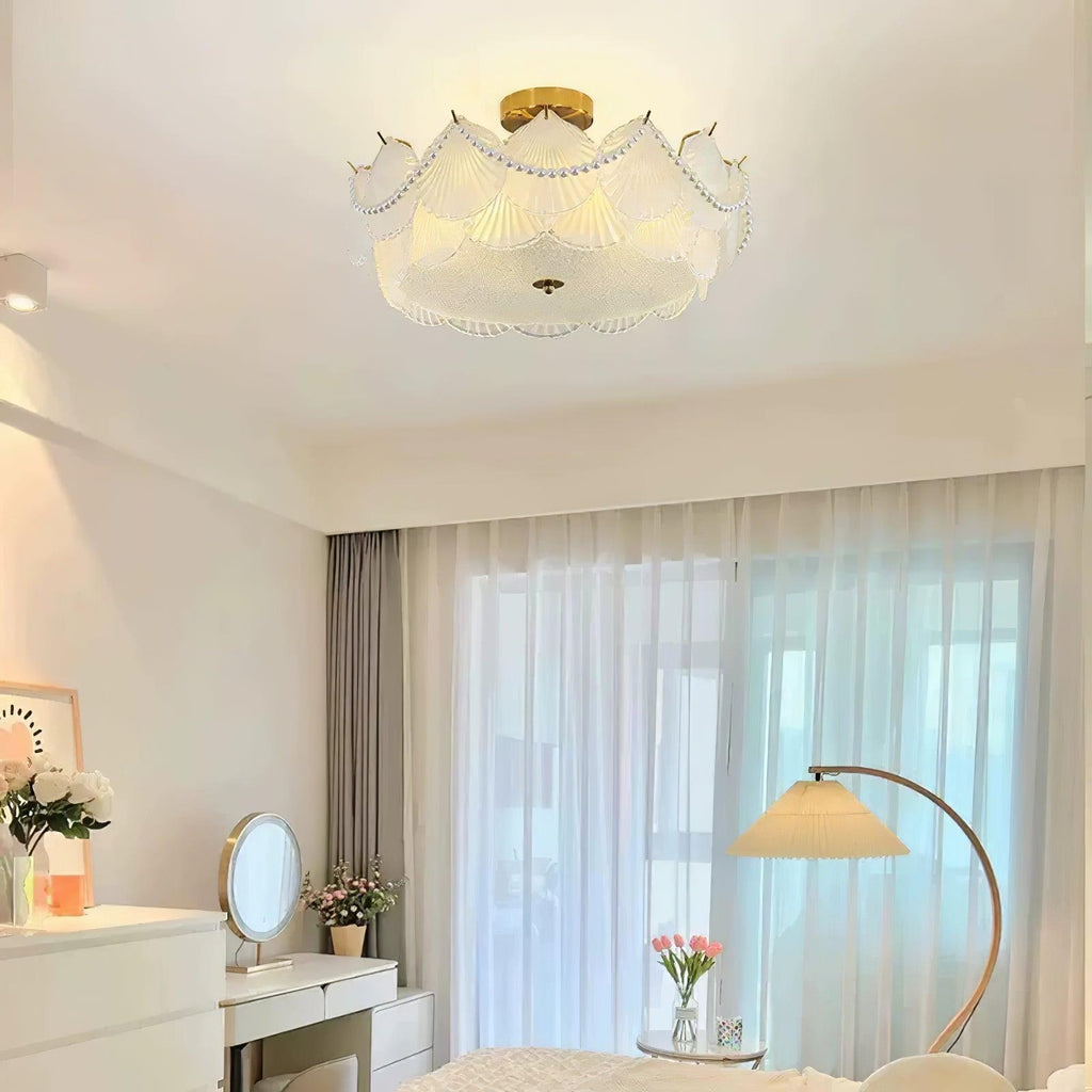 Shell Glass Ceiling Lamp by FIFTH & BEAM — product view 7