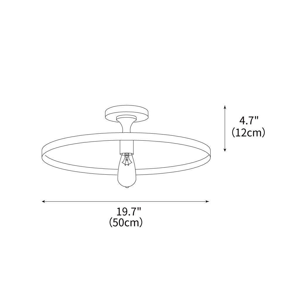Solara Disc Ceiling Light by FIFTH & BEAM — product view 3
