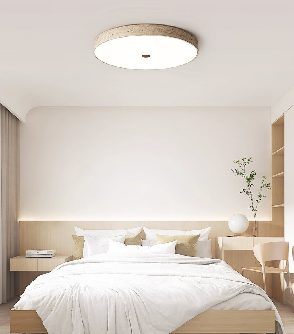 Solaro Travertine Ceiling Lamp by FIFTH & BEAM — product view 8