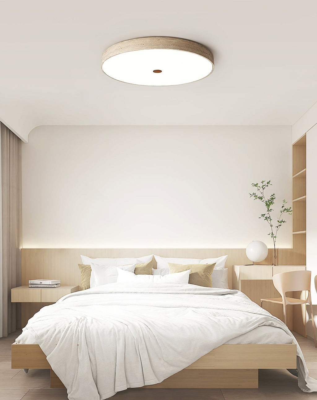 Solaro Travertine Ceiling Lamp by FIFTH & BEAM — product view 15