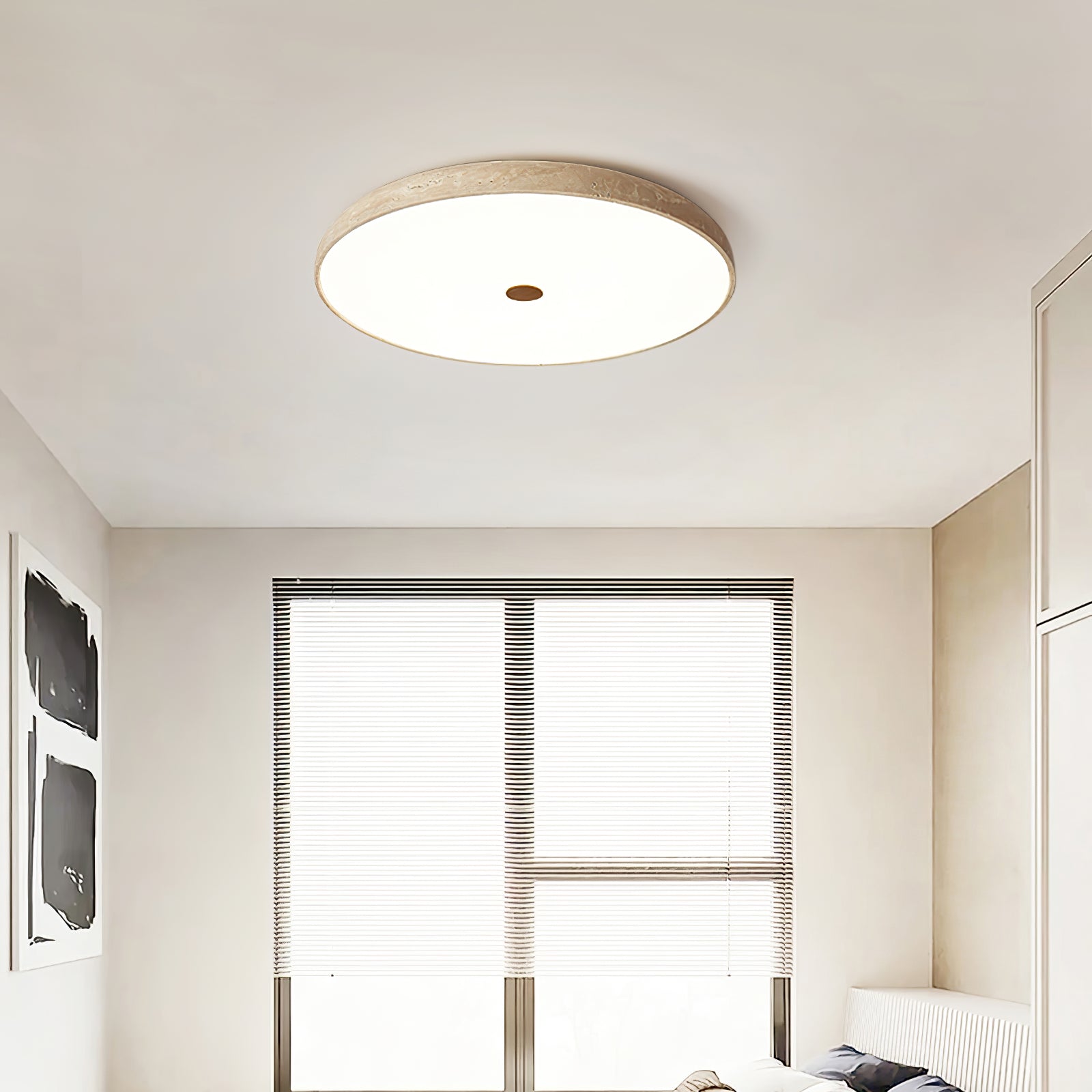 Solaro Travertine Ceiling Lamp by FIFTH & BEAM — product view 12