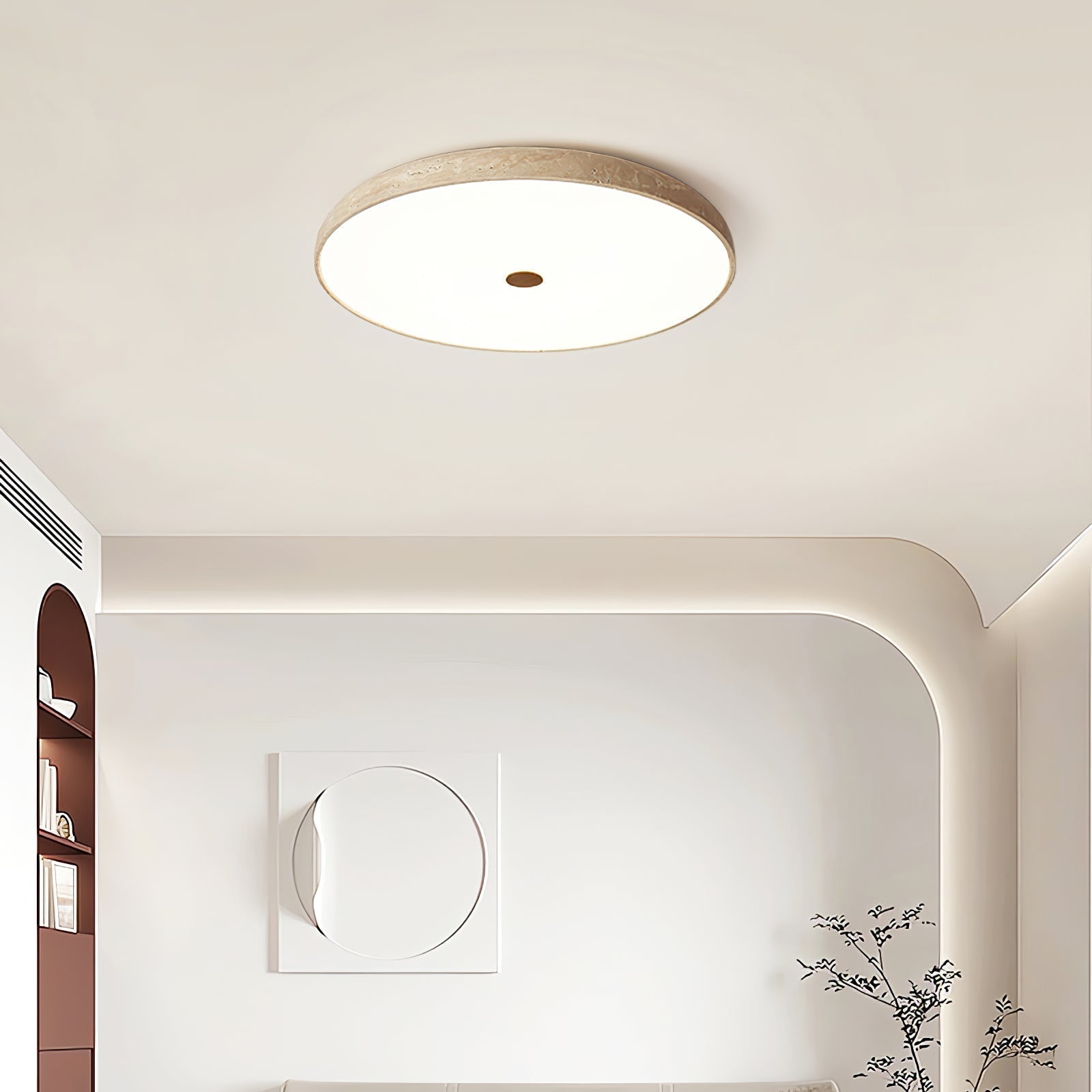 Solaro Travertine Ceiling Lamp by FIFTH & BEAM — product view 18