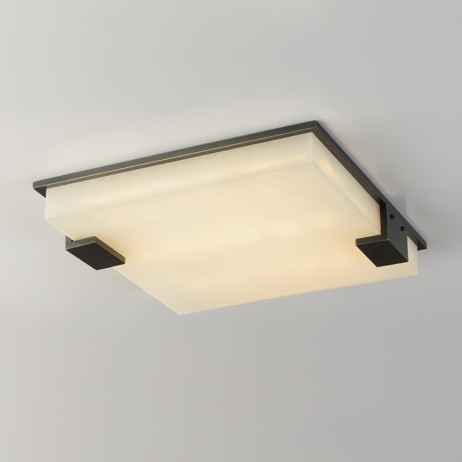 Square Alabaster Ceiling Lamp by FIFTH & BEAM — product view 6