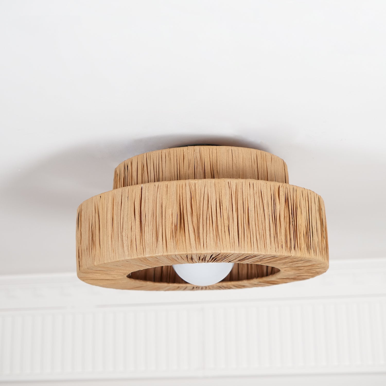 Straw Art Ceiling Lamp by FIFTH & BEAM — product view 25