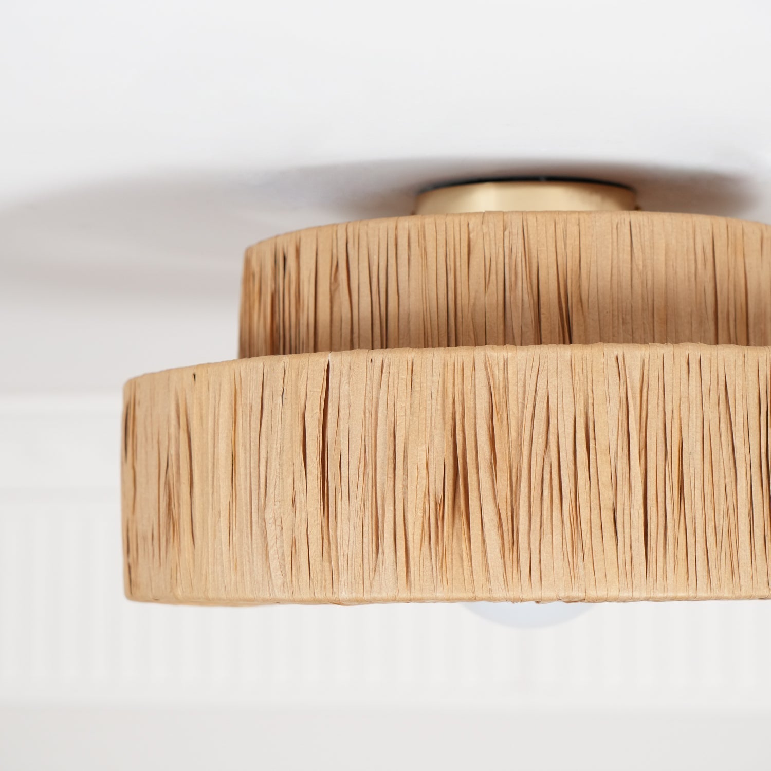 Straw Art Ceiling Lamp by FIFTH & BEAM — product view 26