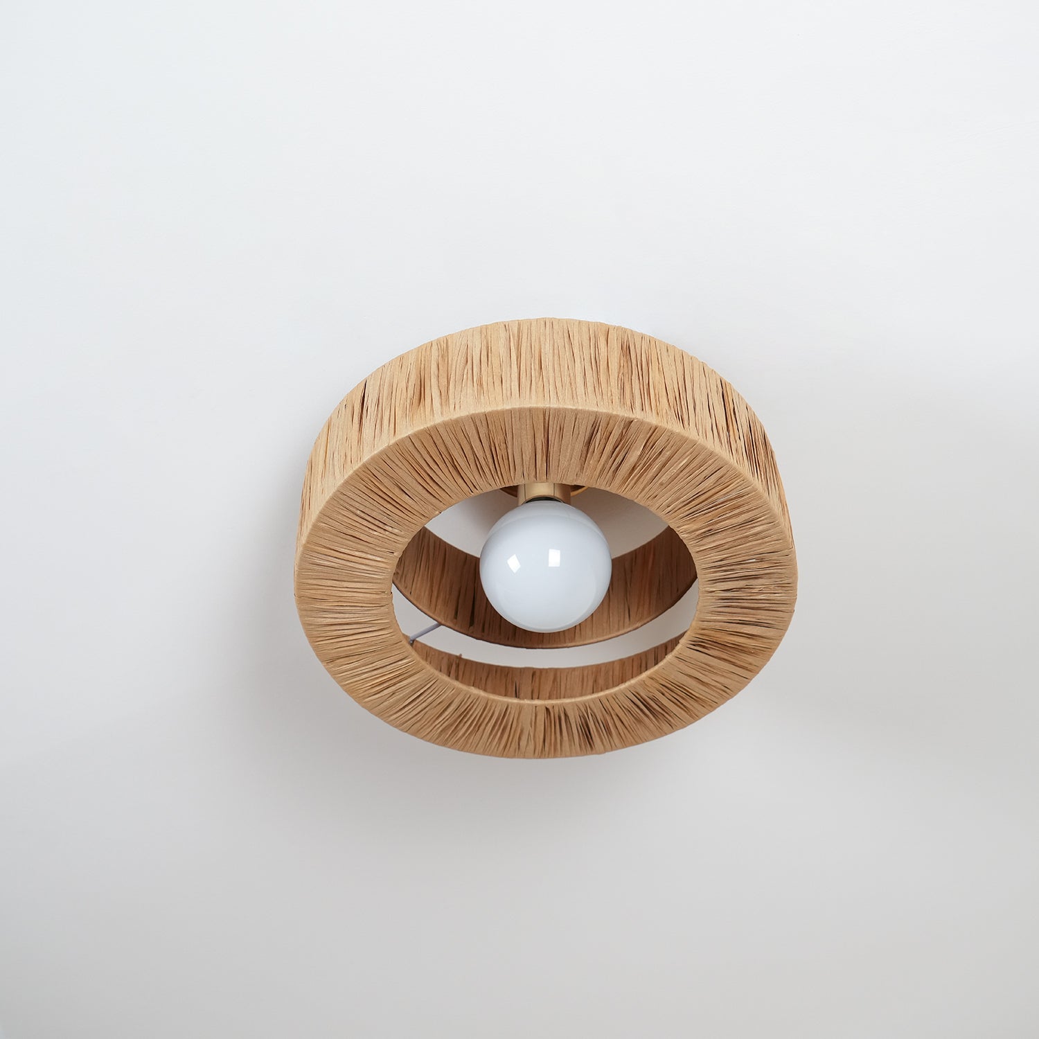 Straw Art Ceiling Lamp by FIFTH & BEAM — product view 27