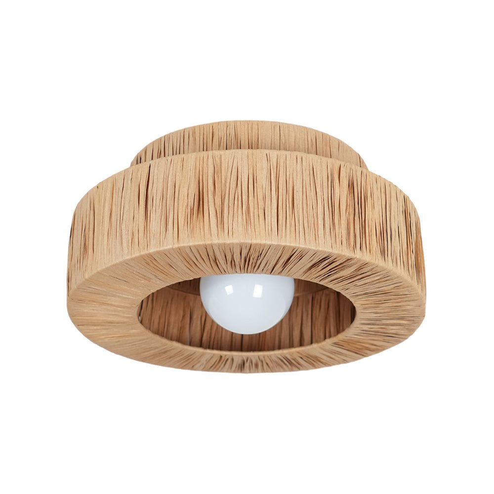 Straw Art Ceiling Lamp by FIFTH & BEAM — product view 18