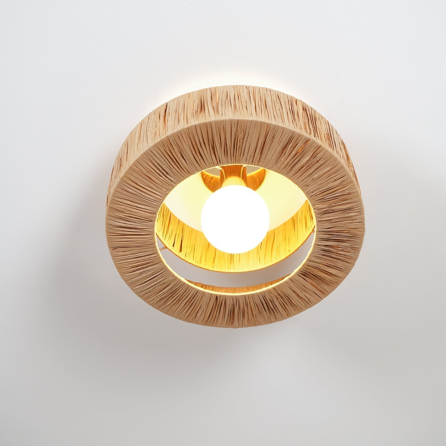 Straw Art Ceiling Lamp by FIFTH & BEAM — product view 19