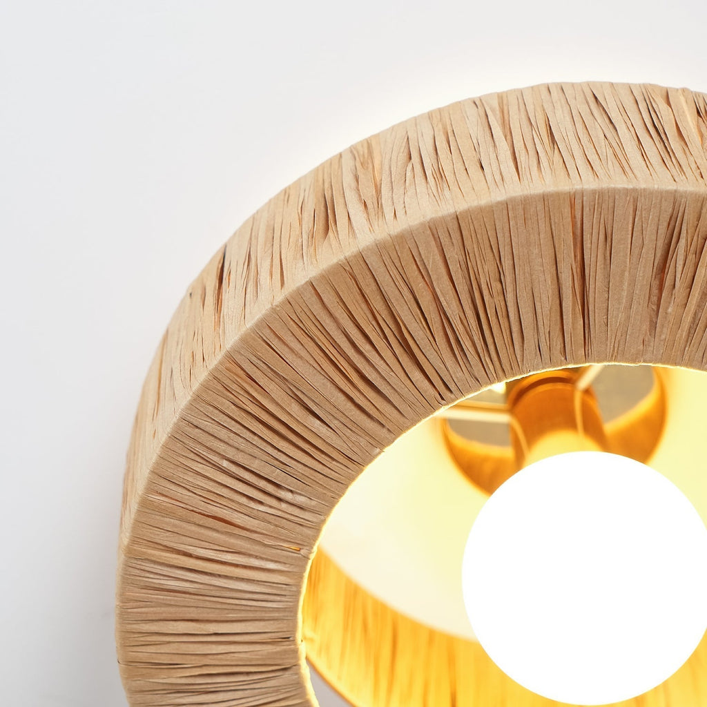 Straw Art Ceiling Lamp by FIFTH & BEAM — product view 20