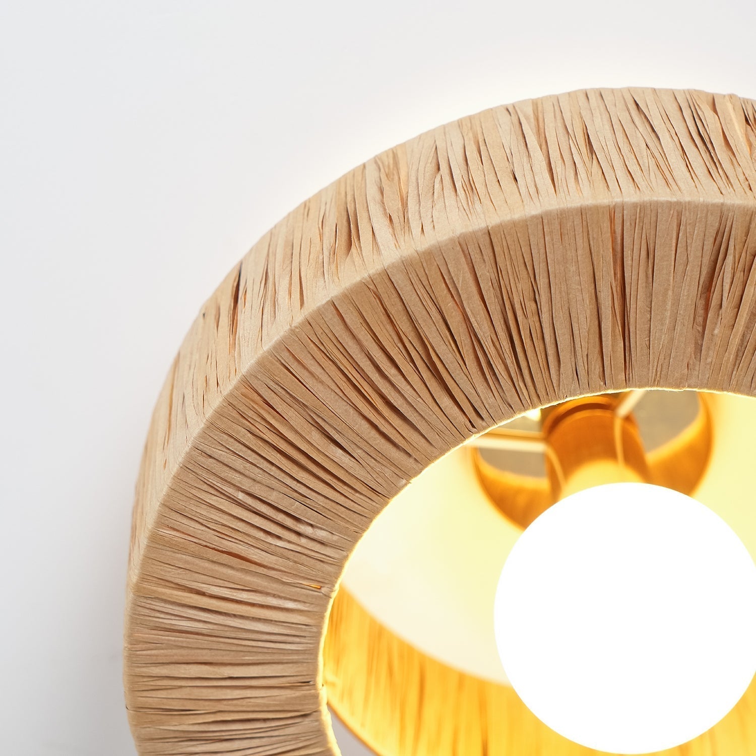 Straw Art Ceiling Lamp by FIFTH & BEAM — product view 20