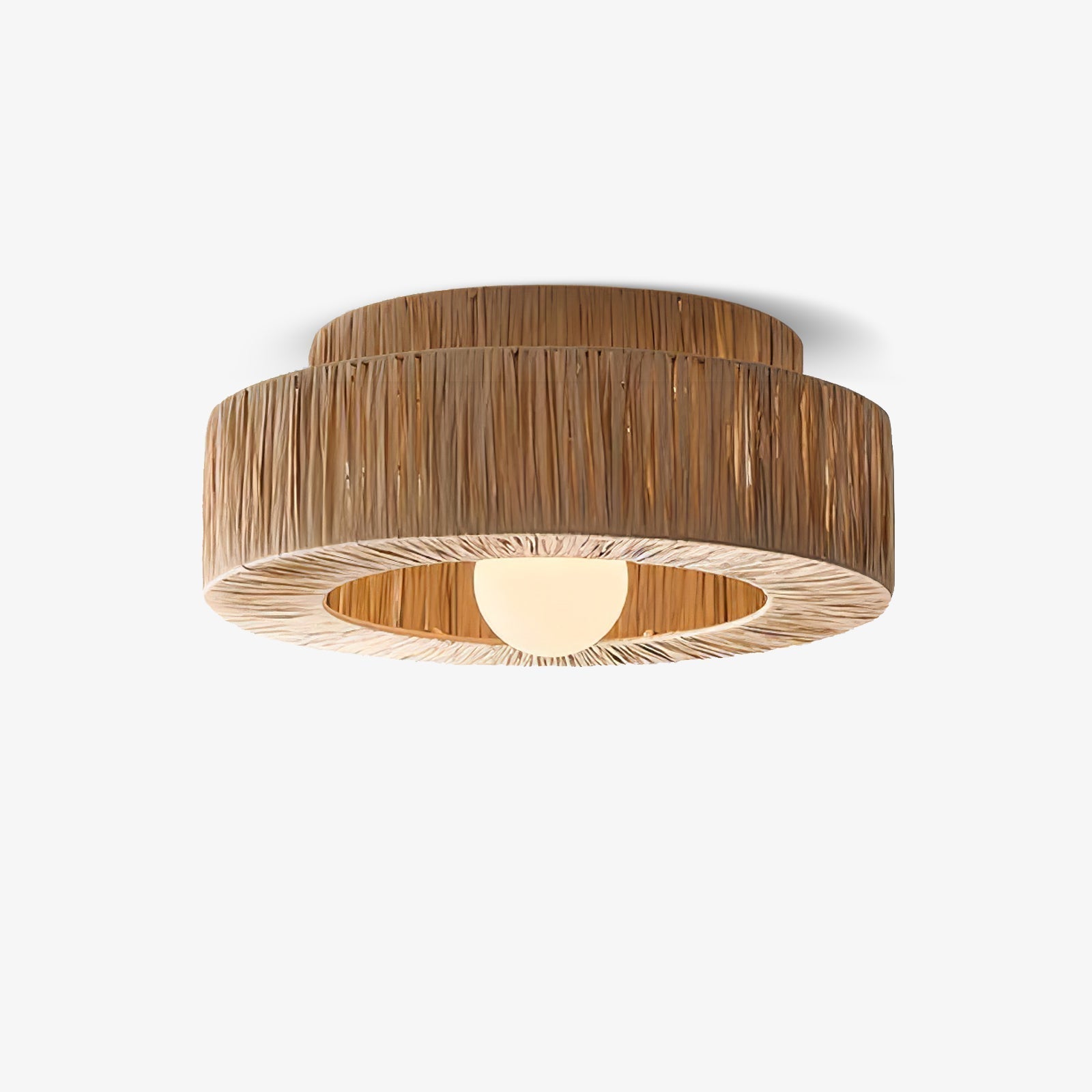 Straw Art Ceiling Lamp by FIFTH & BEAM — product view 1