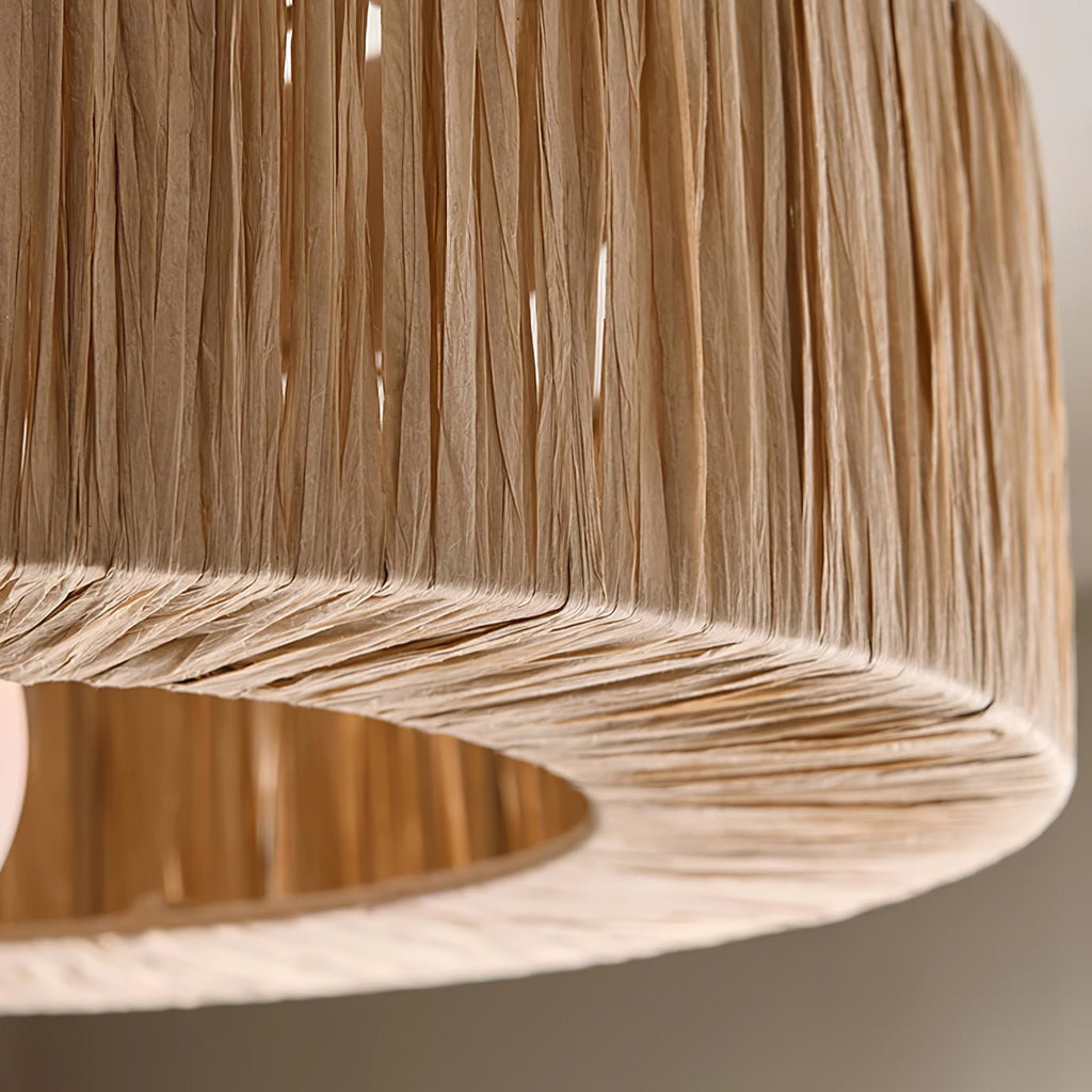 Straw Art Ceiling Lamp by FIFTH & BEAM — product view 10