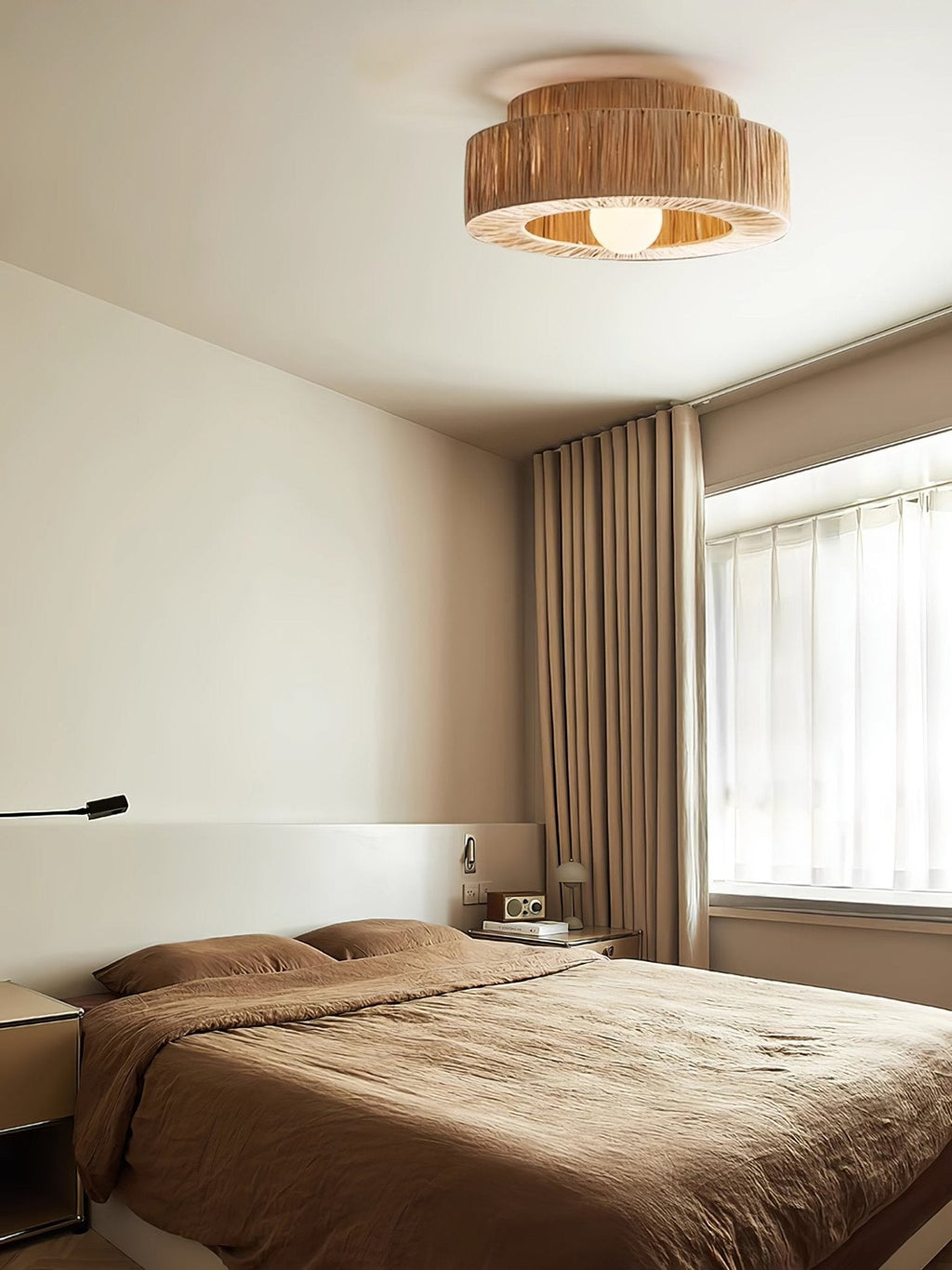 Straw Art Ceiling Lamp by FIFTH & BEAM — product view 5