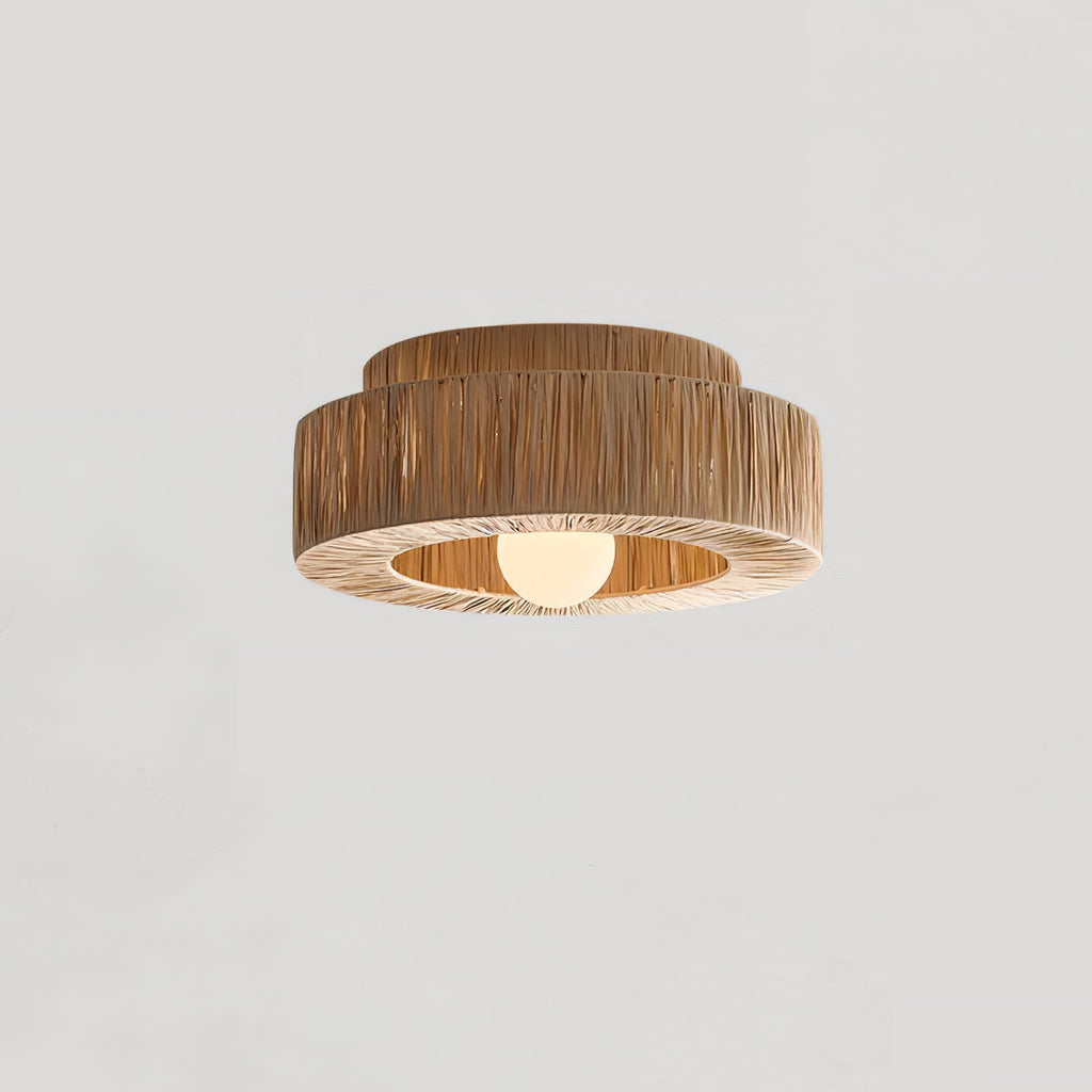 Straw Art Ceiling Lamp by FIFTH & BEAM — product view 16