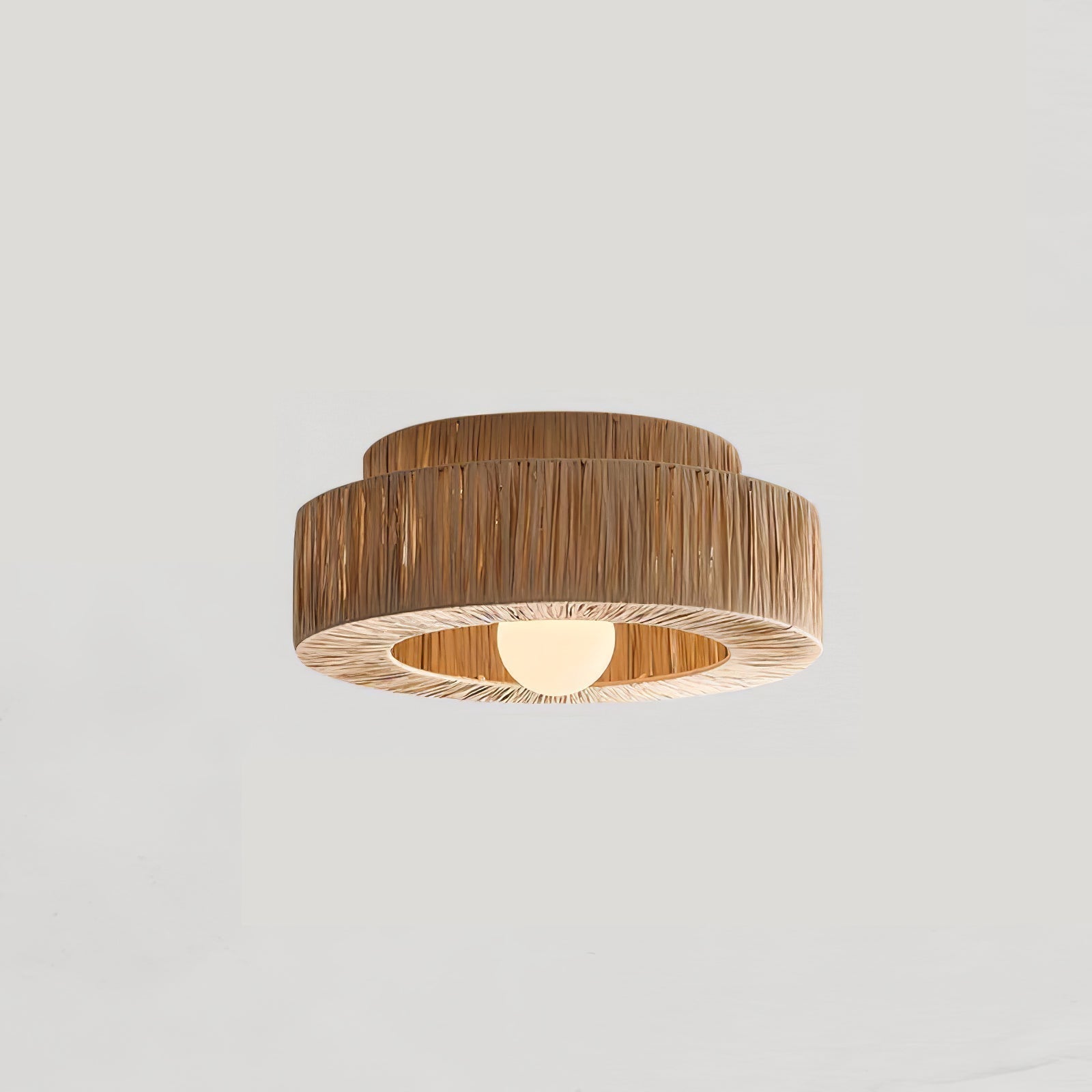 Straw Art Ceiling Lamp by FIFTH & BEAM — product view 14