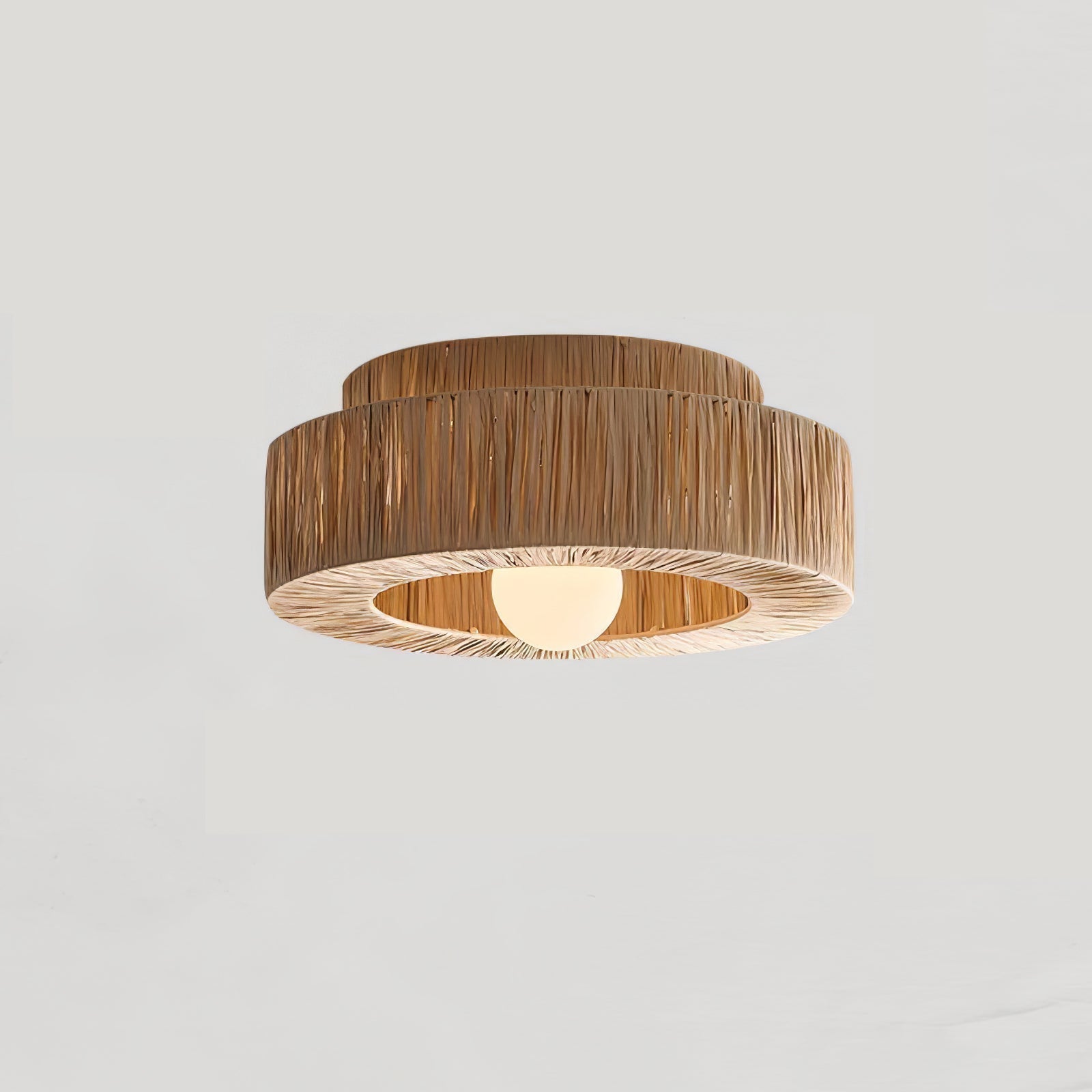 Straw Art Ceiling Lamp by FIFTH & BEAM — product view 17