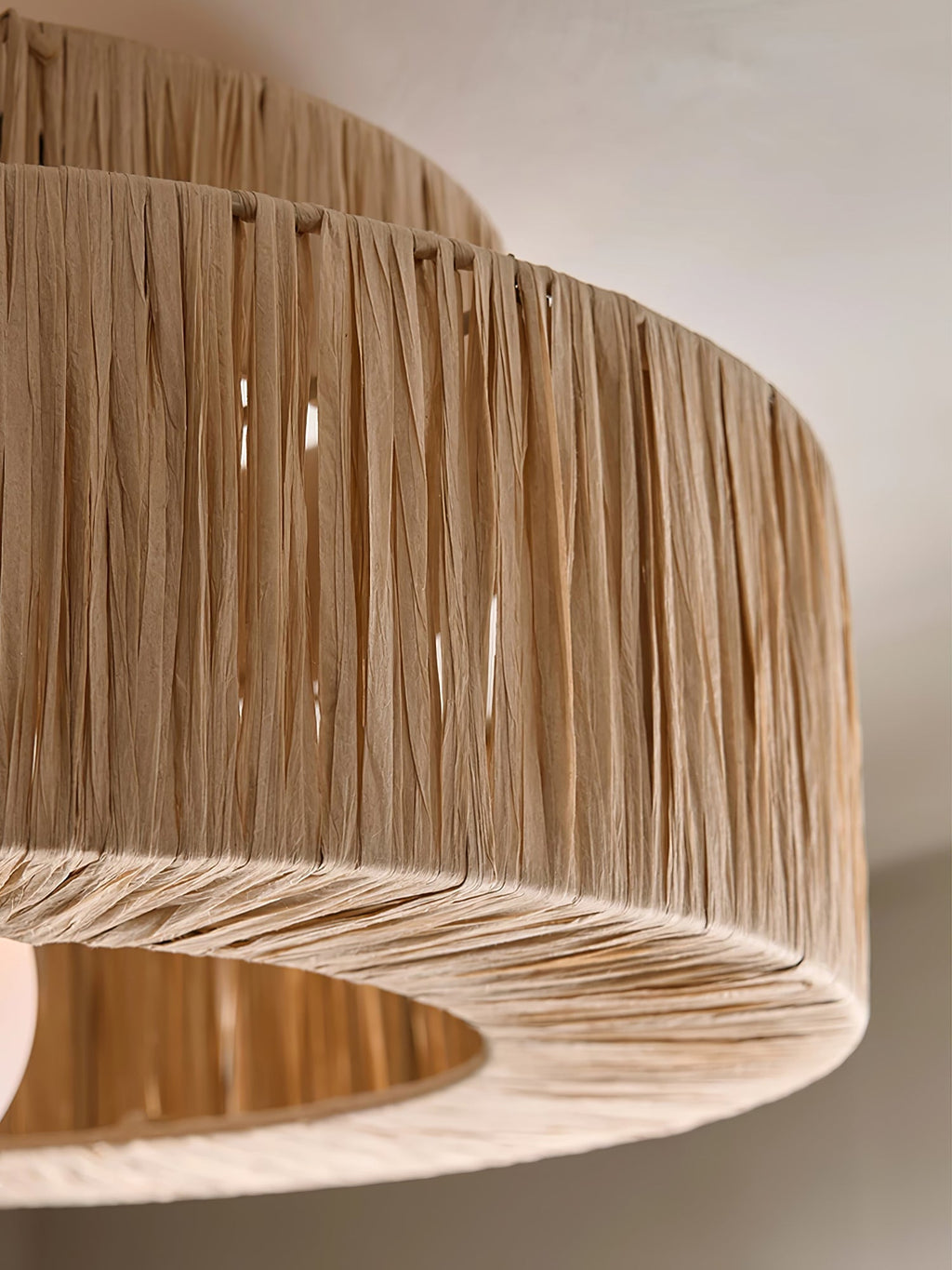 Straw Art Ceiling Lamp by FIFTH & BEAM — product view 13