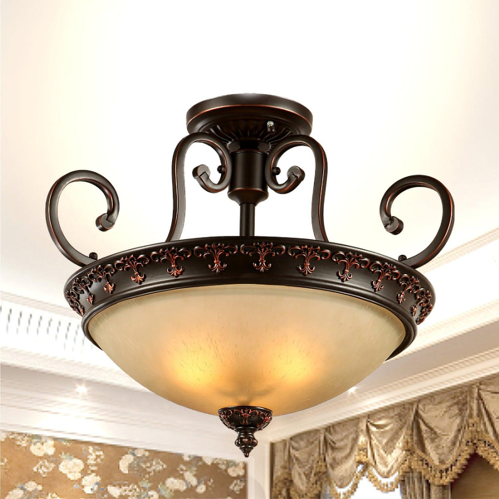 Symphony Semi-Flush Ceiling Light 21.7" by FIFTH & BEAM — product view 8