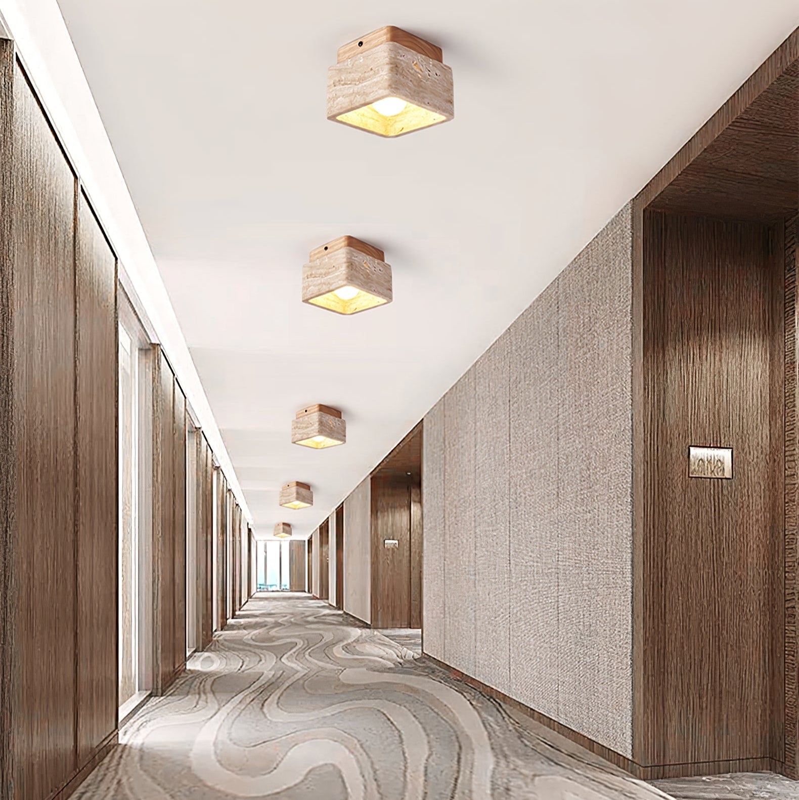 Terra Block Ceiling Light by FIFTH & BEAM — product view 11