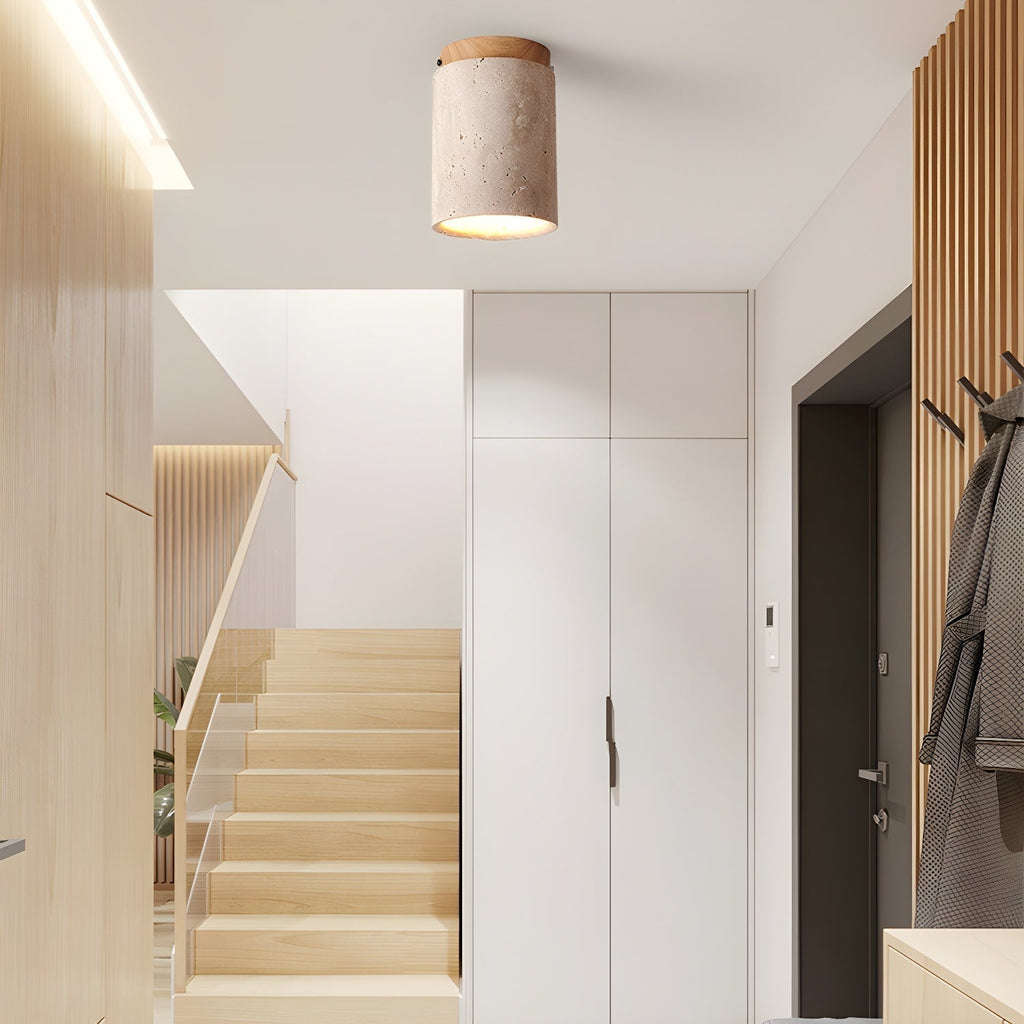 Terra Cylinder Ceiling Light 4.3" by FIFTH & BEAM — product view 3