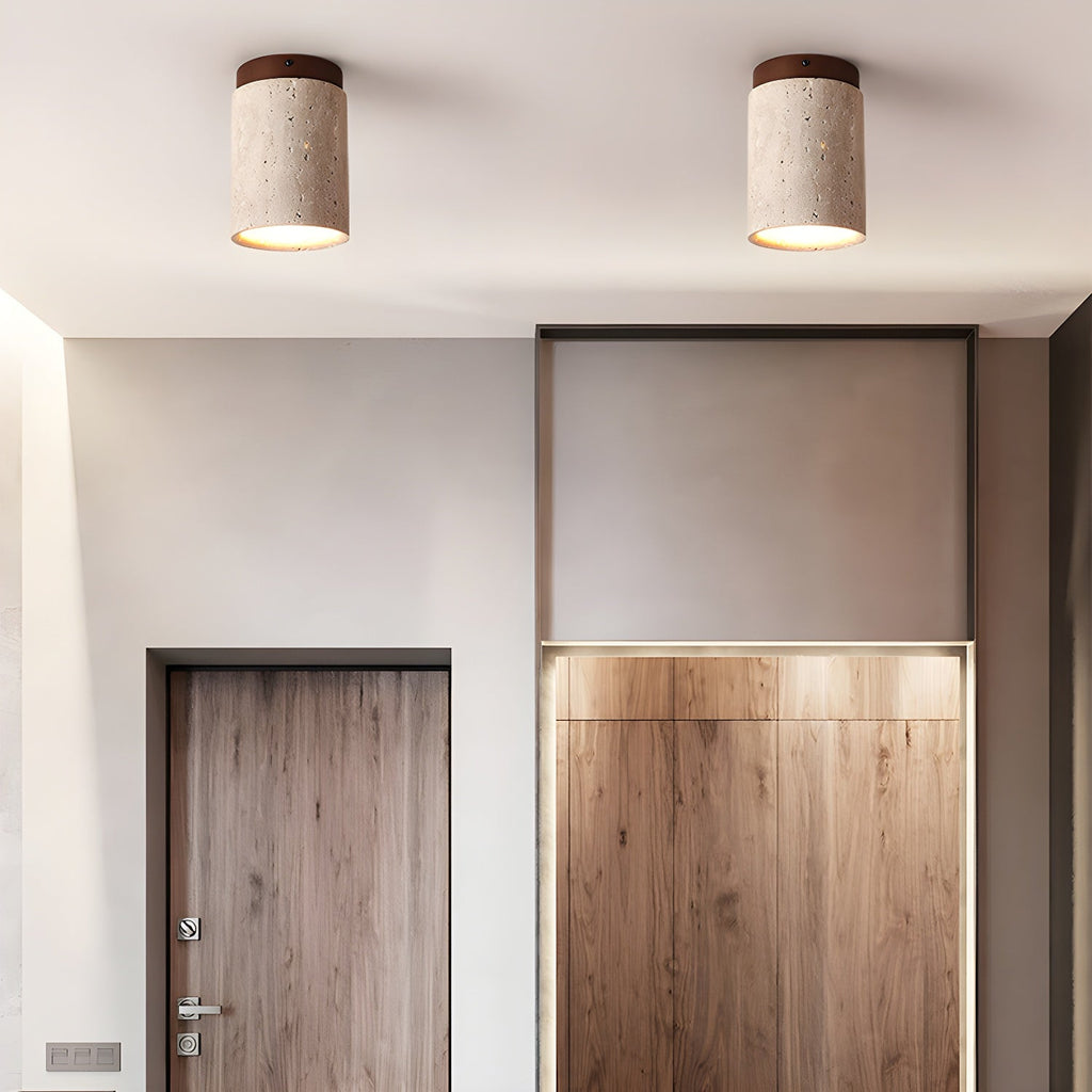 Terra Cylinder Ceiling Light 4.3" by FIFTH & BEAM — product view 4
