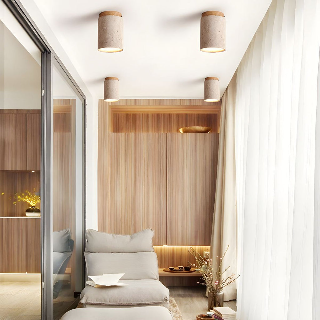 Terra Cylinder Ceiling Light 4.3" by FIFTH & BEAM — product view 2