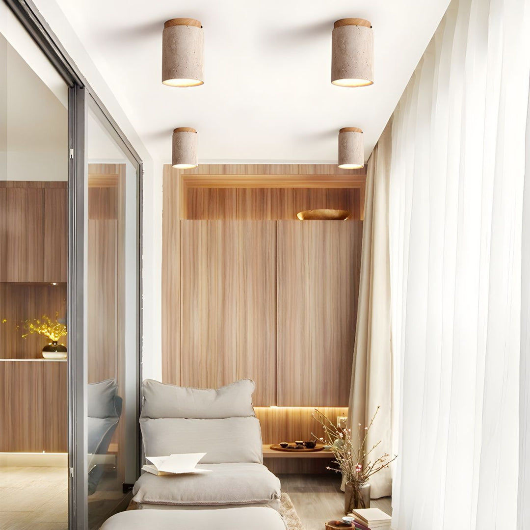 Terra Cylinder Ceiling Light 4.3" by FIFTH & BEAM — product view 2