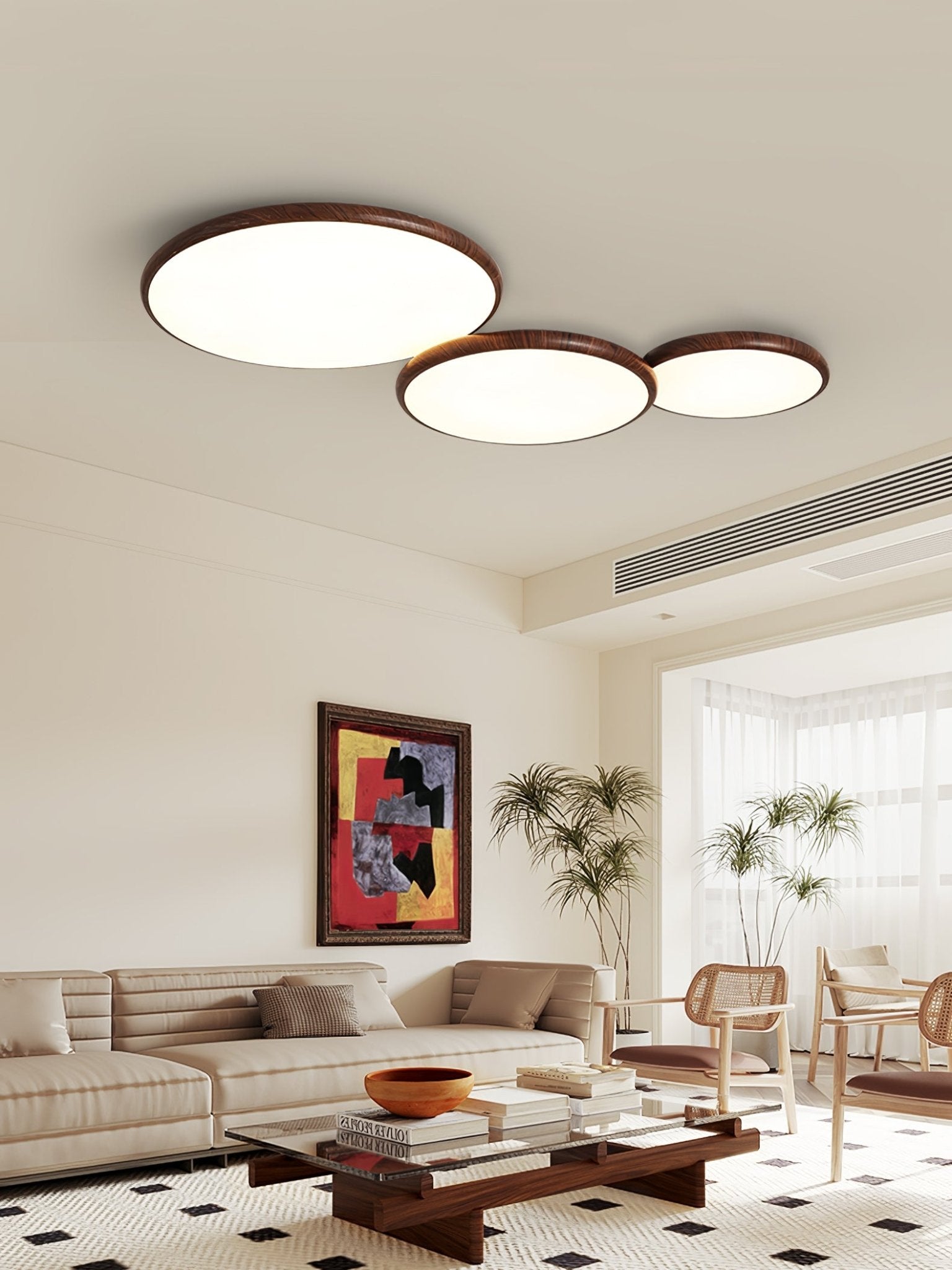 Thin Geometry Shape Ceiling Lamp by FIFTH & BEAM — product view 10