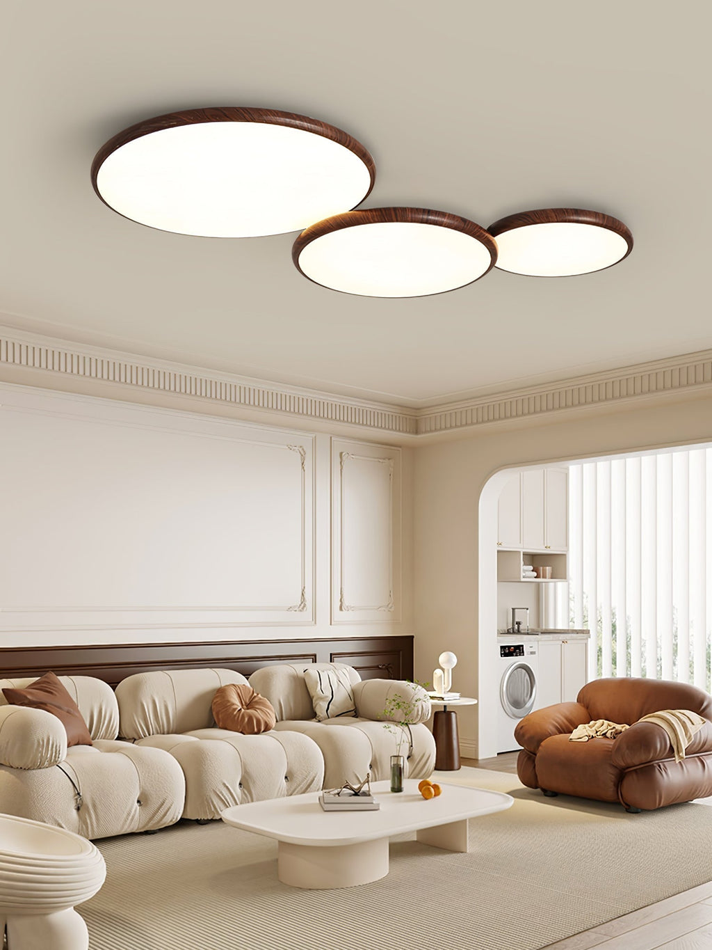 Thin Geometry Shape Ceiling Lamp by FIFTH & BEAM — product view 5