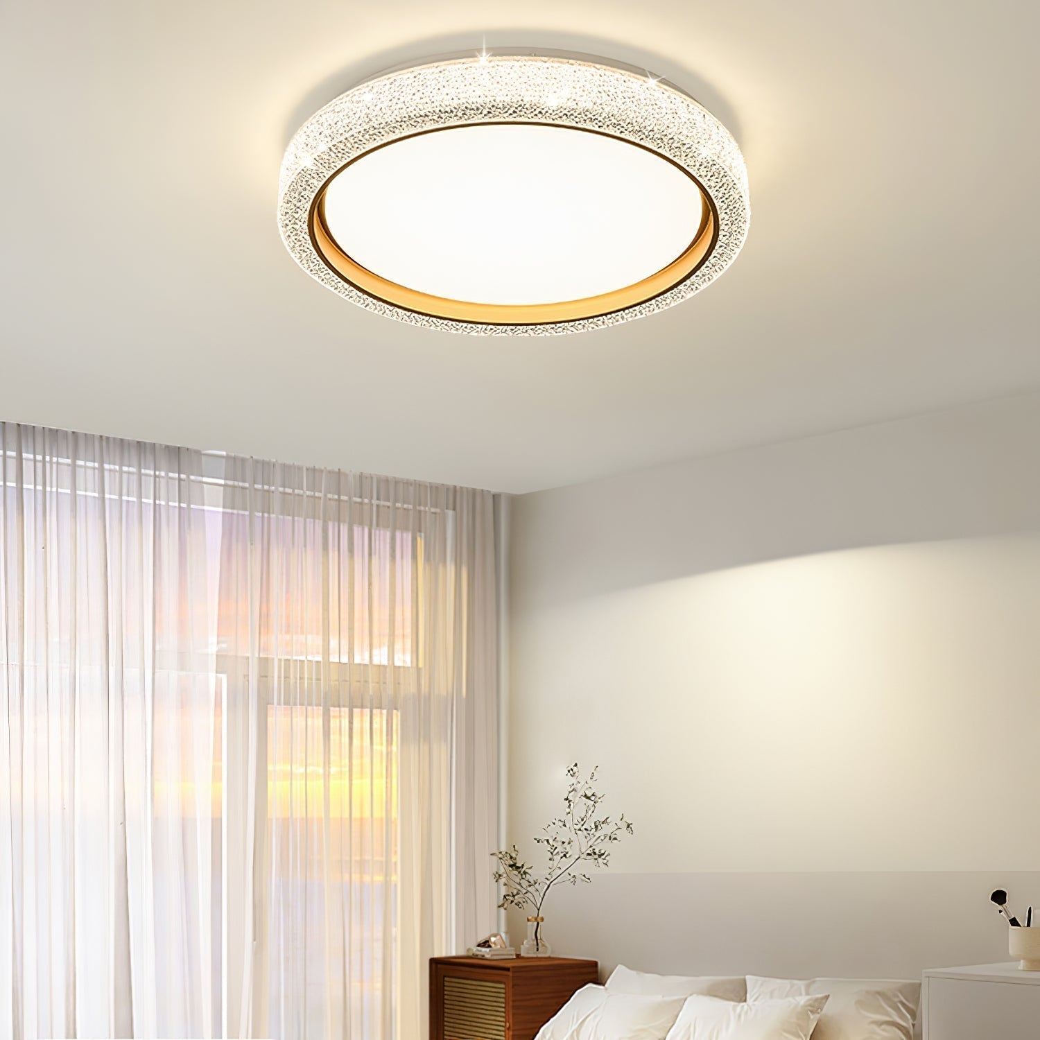 Thin Round Ceiling Lamp by FIFTH & BEAM — product view 2