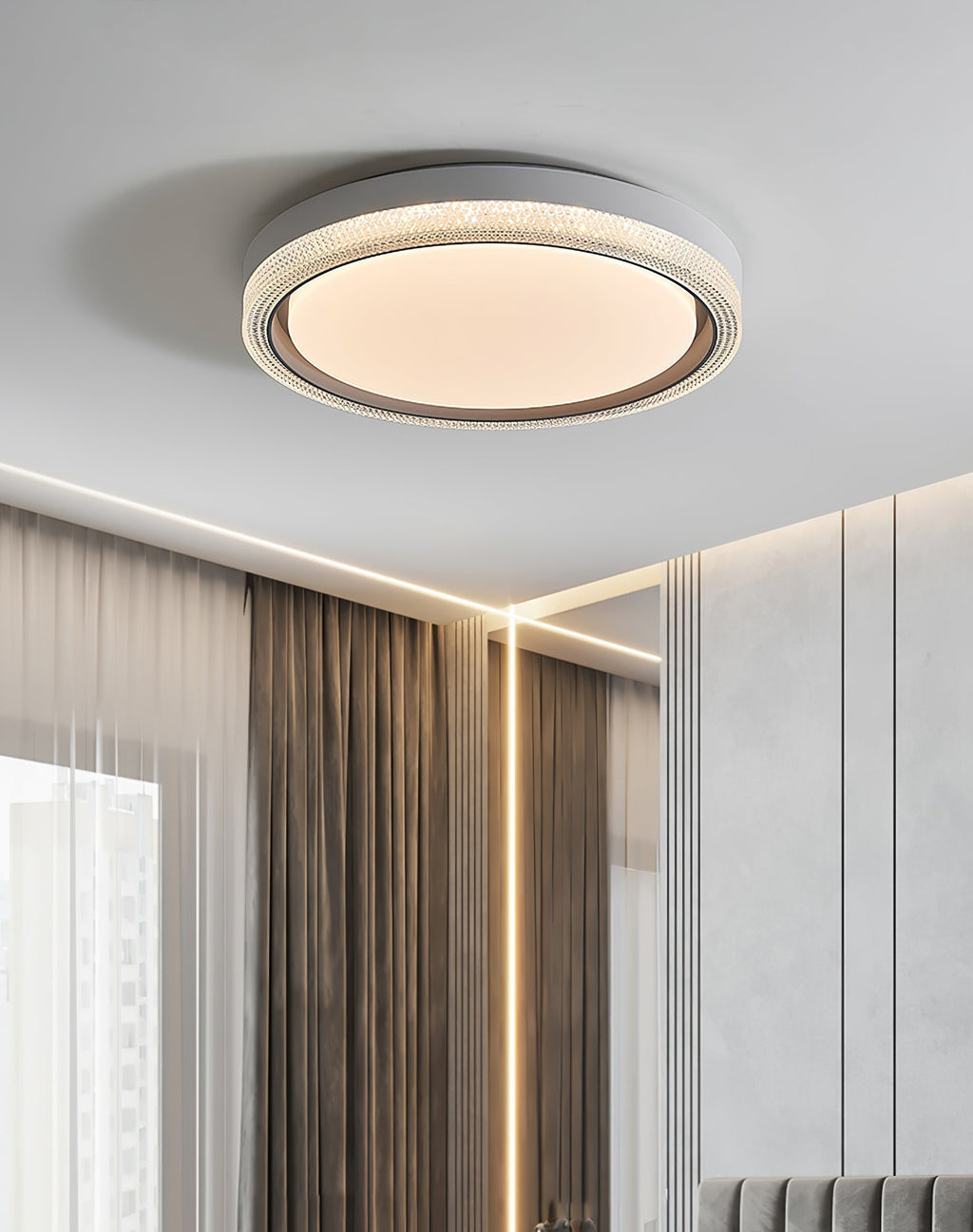 Thin Round Ceiling Lamp by FIFTH & BEAM — product view 4