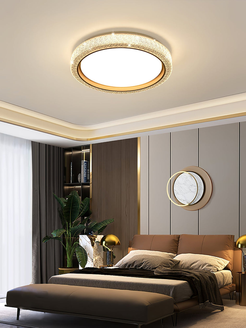 Thin Round Ceiling Lamp by FIFTH & BEAM — product view 31