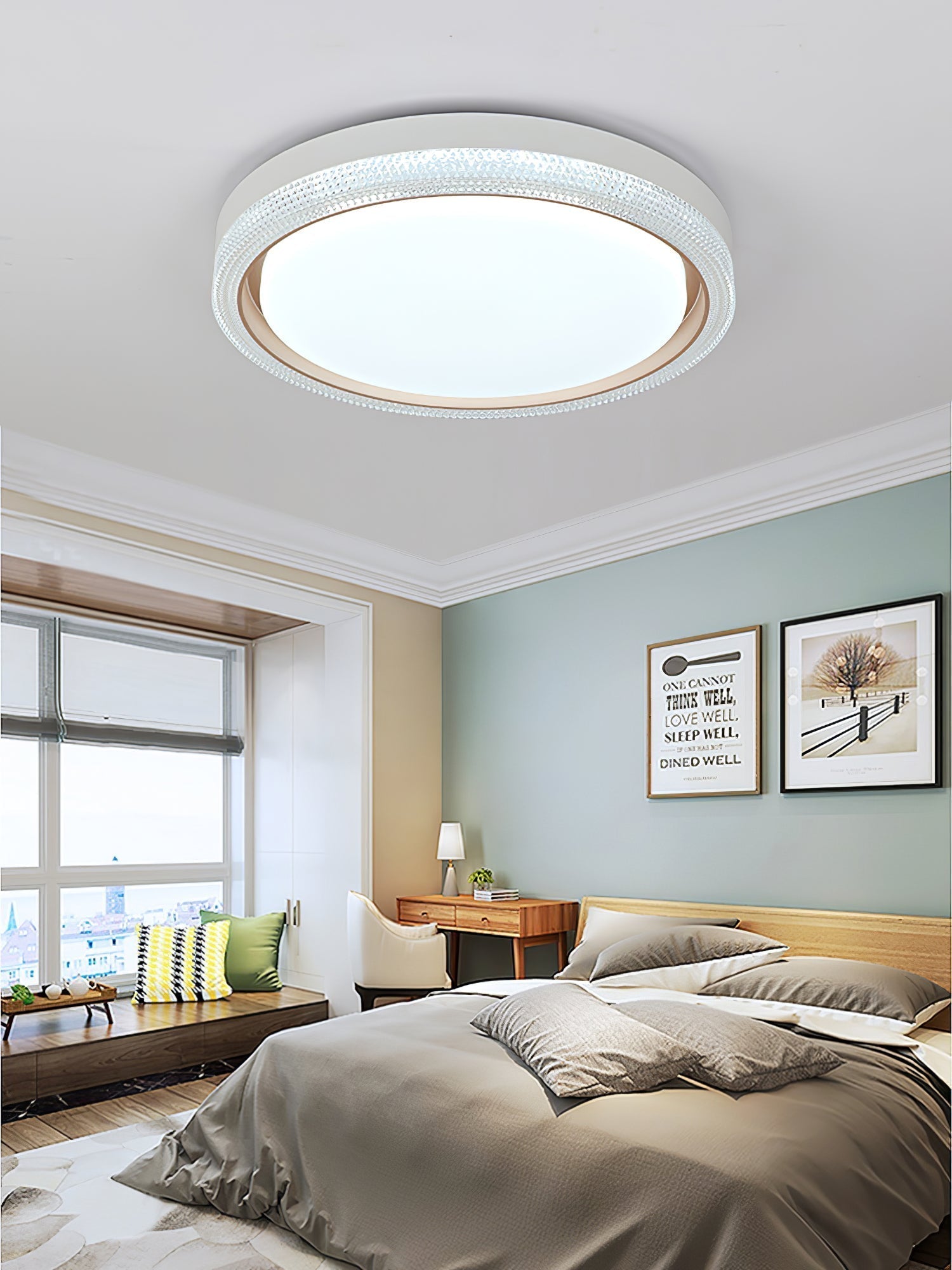 Thin Round Ceiling Lamp by FIFTH & BEAM — product view 7