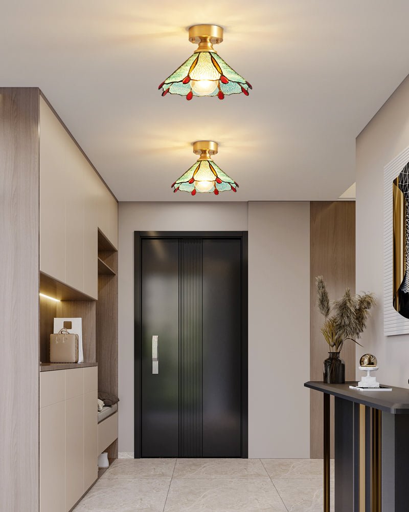 Tiffany Floral Ceiling Lamp by FIFTH & BEAM — product view 6