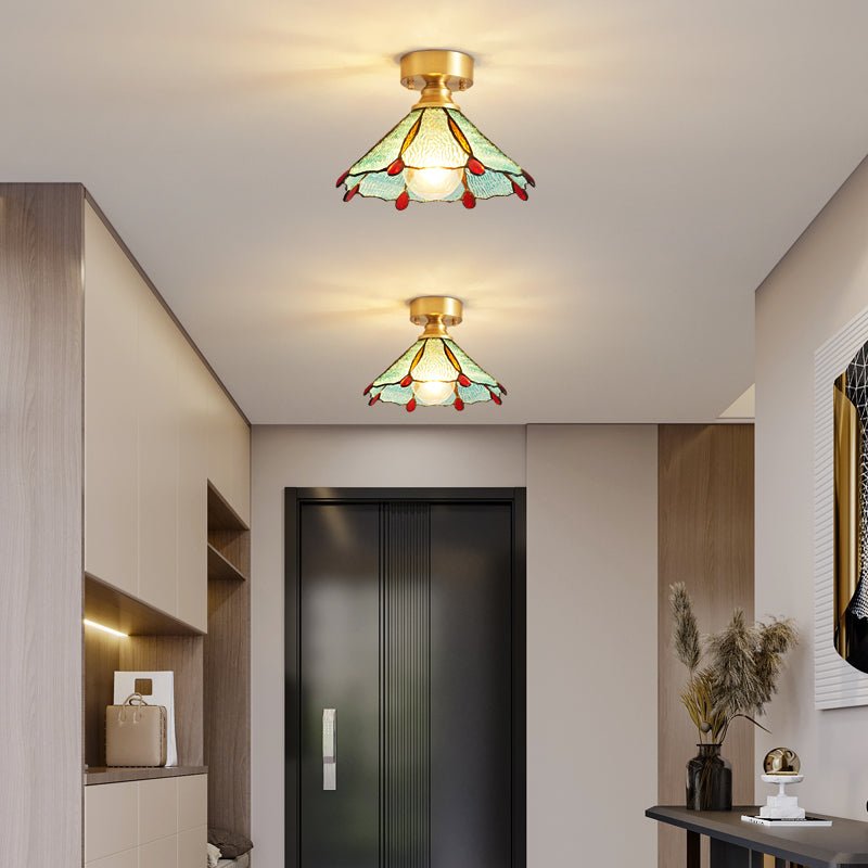 Tiffany Floral Ceiling Lamp by FIFTH & BEAM — product view 2