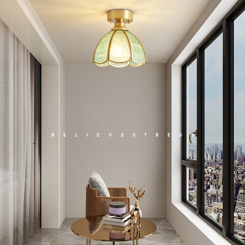 Tiffany Floral Ceiling Lamp by FIFTH & BEAM — product view 14