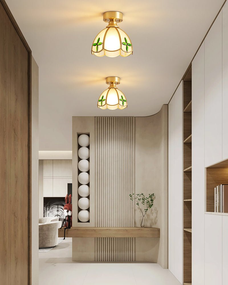 Tiffany Floral Ceiling Lamp by FIFTH & BEAM — product view 4