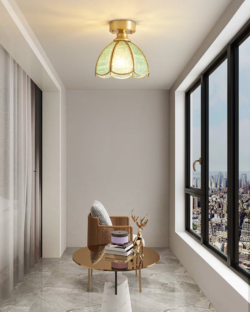 Tiffany Floral Ceiling Lamp by FIFTH & BEAM — product view 7