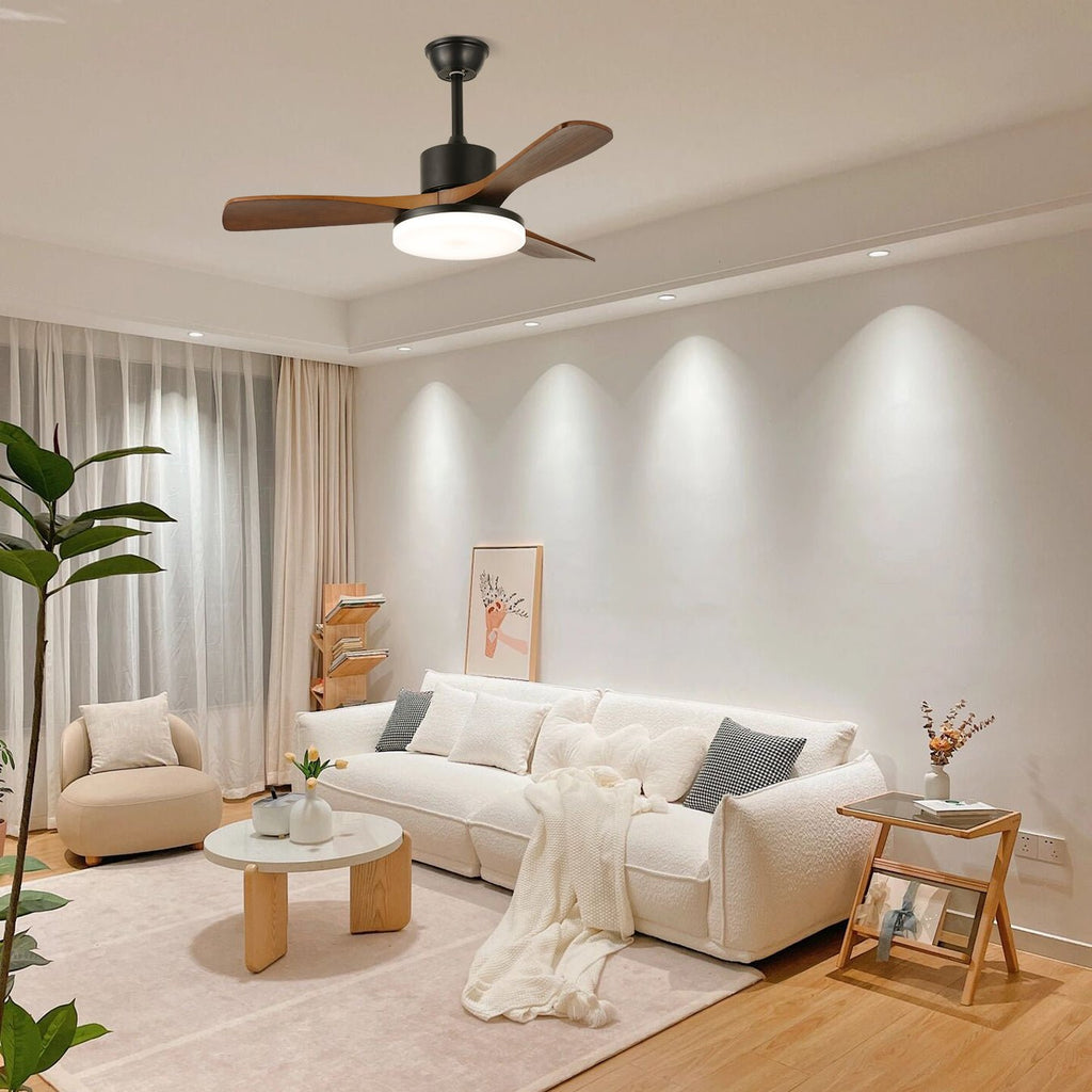 Morty Adams Wooden 48"/52" Ceiling Fan Light by FIFTH & BEAM — product view 6