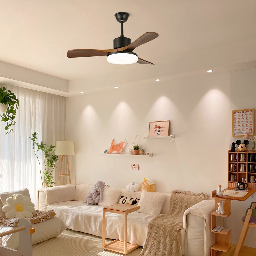 Morty Adams Wooden 48"/52" Ceiling Fan Light by FIFTH & BEAM — product view 7