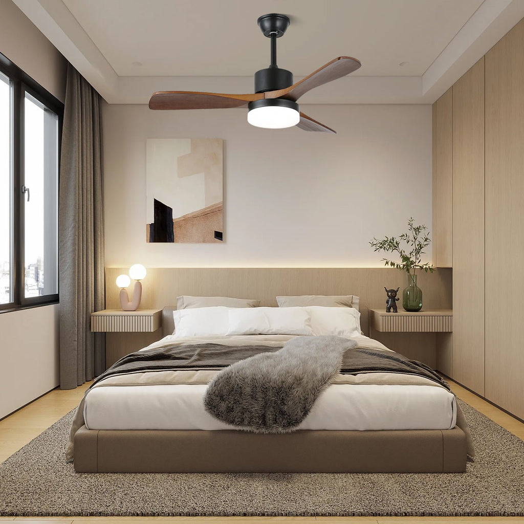 Morty Adams Wooden 48"/52" Ceiling Fan Light by FIFTH & BEAM — product view 3