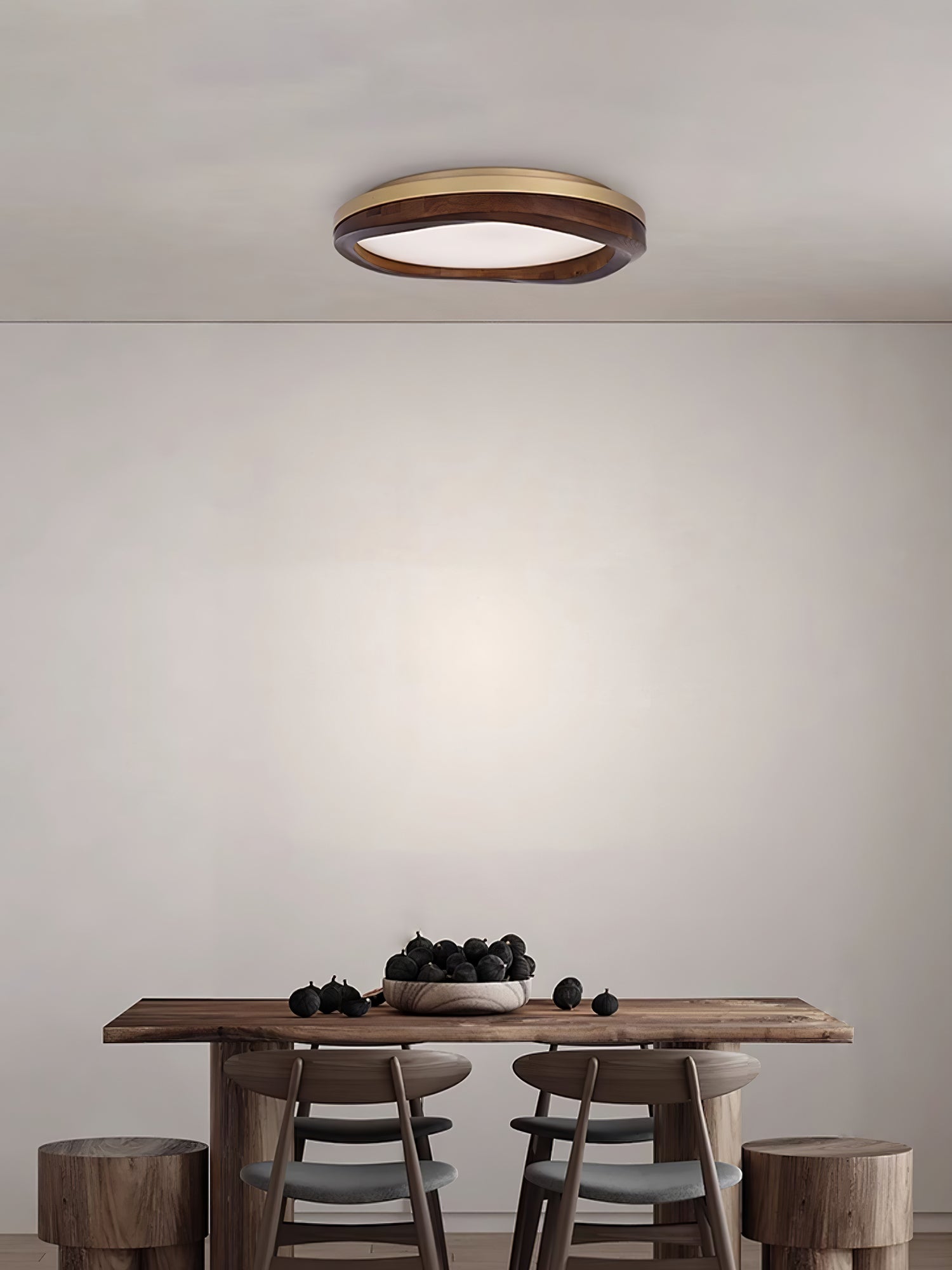 Timber Round Wood Ceiling Lamp by FIFTH & BEAM — product view 15